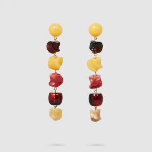 Cult Gaia Multicoloured Leo Resin Drop Earrings