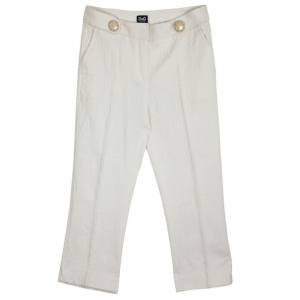D and G White Casual Pants S