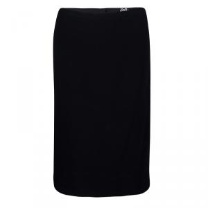 D&G Black Wool Pencil Skirt M