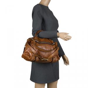 D&G Brown Leather Shoulder Bag