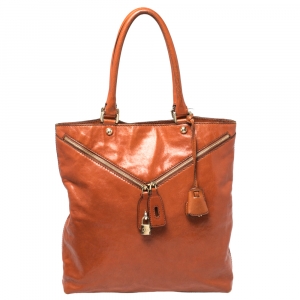 D&G Orange Leather Micol Tote