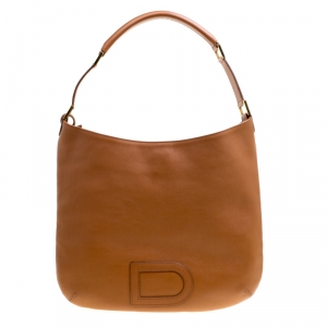Delvaux Brown Leather Louise Hobo