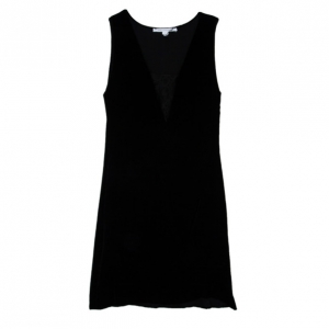 Pre Owned Diane Von Furstenberg Casey Silk Velvet Lace Dress L