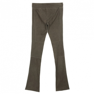 Pre Owned Diane Von Furstenberg Gretel Weathered Leather Pants Size S