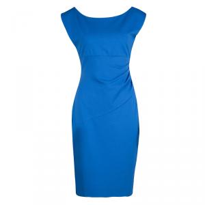 Pre Owned Diane Von Furstenberg Blue Iris Sleeveless Jori Dress M
