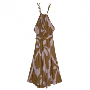 Pre Owned Diane Von Furstenberg 'Naro' Halterneck Dress L