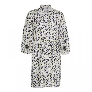 Pre Owned Diane Von Furstenberg Multicolor Printed Tie Detail Bairly Louche Dress S