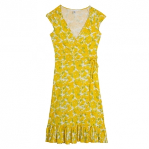 Pre Owned Diane Von Furstenberg  'Montana' Floral Print Dress S