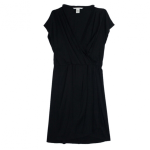 Pre Owned Diane Von Furstenberg Mateo Black Dress XL