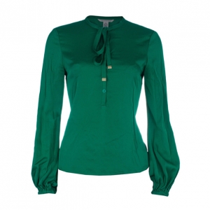 Pre Owned Diane von Furstenberg Whitman Stretch Silk Top S