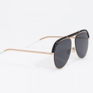 Pre Owned Dior Black Desertic Mirrored Aviator Sunglasses
