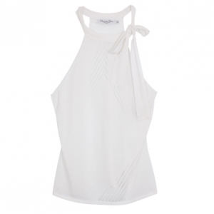 Christian Dior White Sleeveless Blouse