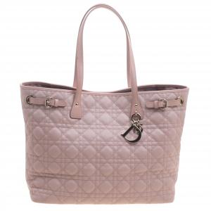 مملوكة مسبقًا Dior Pink Coated Canvas Medium Panarea Shopper Tote