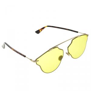 Dior Yellow Dior So Real Pop Round Sunglasses