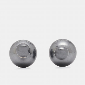 Dior Tribales Faux Pearl Silver Tone Earrings