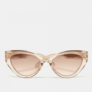 Pre Owned Dior Pink Gradient DiorSignature 871 Butterfly Sunglasses