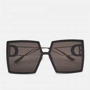 نظارة شمسية ديور 30 مونتيان مربعة كبيرة سوداء