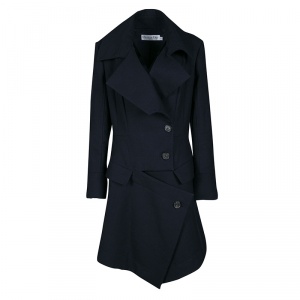 Dior Navy Blue Wool Over Coat L