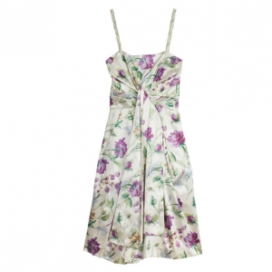 Dior Haute Couture Floral Print Dress S