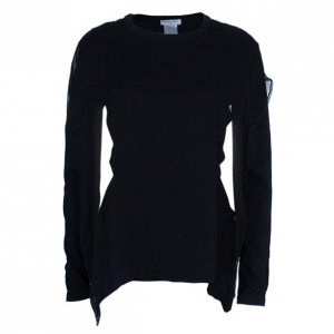 Dior Chiffon Cotton Blend Top M