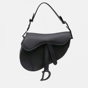 Dior Black Mini Ultra Matte Calfskin Saddle