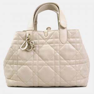 Christian Dior Handbag Toujours Bag Medium Leather Beige