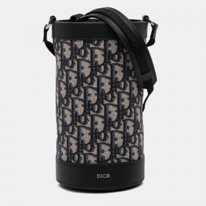 Dior Blue Oblique Canvas Thermo Bottle Holder