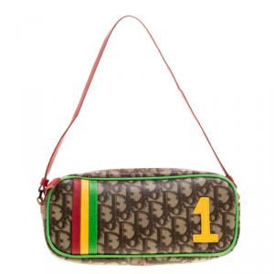 مملوكة مسبقًا Dior Multicolor Coated Canvas Rasta Shoulder Bag