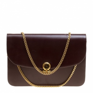 مملوكة مسبقًا Dior Burgundy Leather Vintage Shoulder Bag 