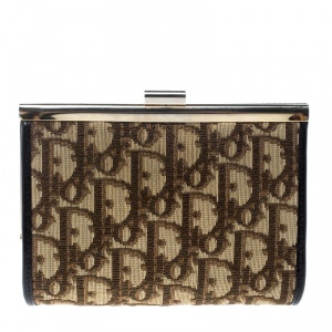 مملوكة مسبقًا Dior Yellow/Beige Diorissimo Canvas Clutch