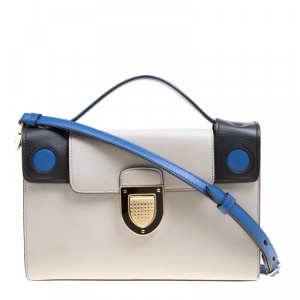 Pre Owned حقيبة كتف ديور ديورفر سكويد جلد متعددة الألوان