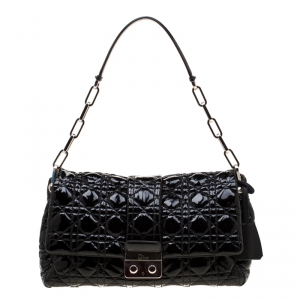 Pre Owned حقيبة ديور نيولوك كاناج وردي لامع مبطن بقلاب