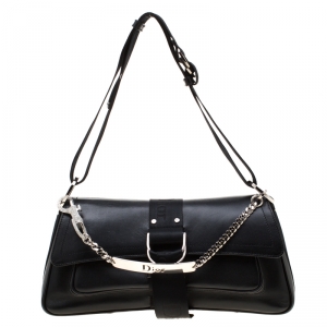 مملوكة مسبقًا Dior Black Coated Canvas Hardcore Shoulder Bag