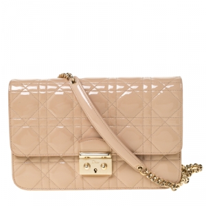 مملوكة مسبقًا Dior Nude Cannage Leather Miss Dior Promenade Shoulder Bag