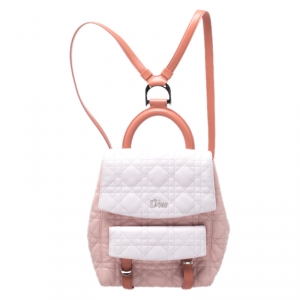 Dior Blush Pink/Ivory Cannage Leather Stardust Backpack