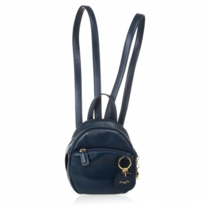 Christian Dior Vintage Navy Leather Mini Backpack
