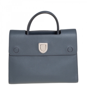 مملوكة مسبقًا Dior Grey Pebbled Leather Medium Diorever Tote 