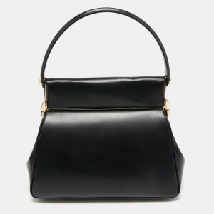 Pre Owned Dior Black Leather Babe Vanity Top Handle Bag