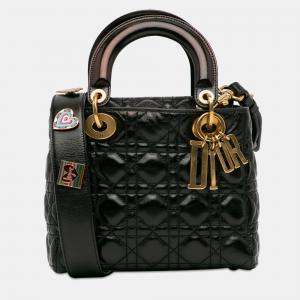 Dior Small Crinkled Patent Cannage Lucky Badges My Lady Dior Bag