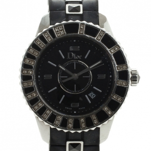 Dior Christal Black Sapphire Womens Wristwatch 28.5 MM