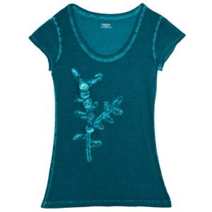 DKNY Women Blue T-Shirt S