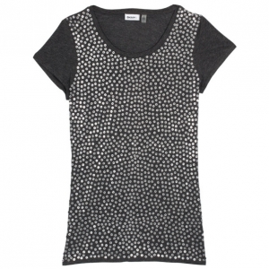 DKNY Grey Sequin T-Shirt S