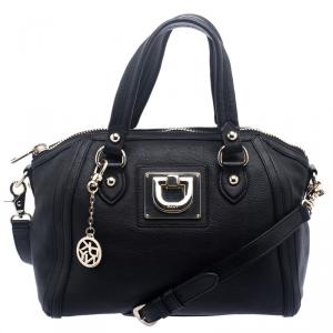 Pre Owned DKNY Black Leather Crossbody Bag