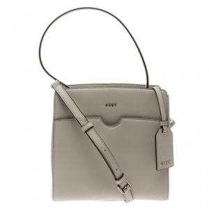 Pre Owned DKNY Beige Leather Top Handle Bag