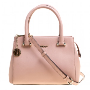 Pre Owned DKNY Blush Pink Leather Crossbody Bag