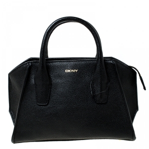 Pre Owned DKNY Black Leather Mini Chelsea Crossbody Bag 