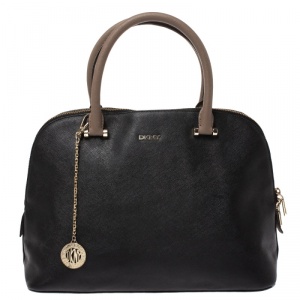 Pre Owned Dkny Black Leather Bryant Park Satchel