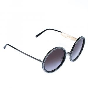 Pre Owned Dolce & Gabbana Grey Gradient/Black DG2211 Sunglasses