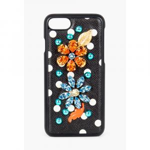 Dolce & Gabbana Black Crystal Embellished iPhone 7 Case