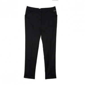 Dolce and Gabbana Black Satin Wool Blend Tuxedo Pants Large